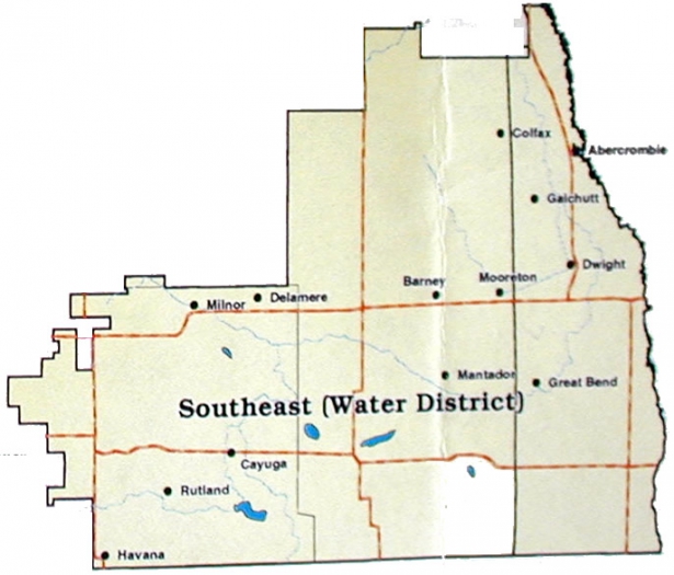 East Water Map: Area 1